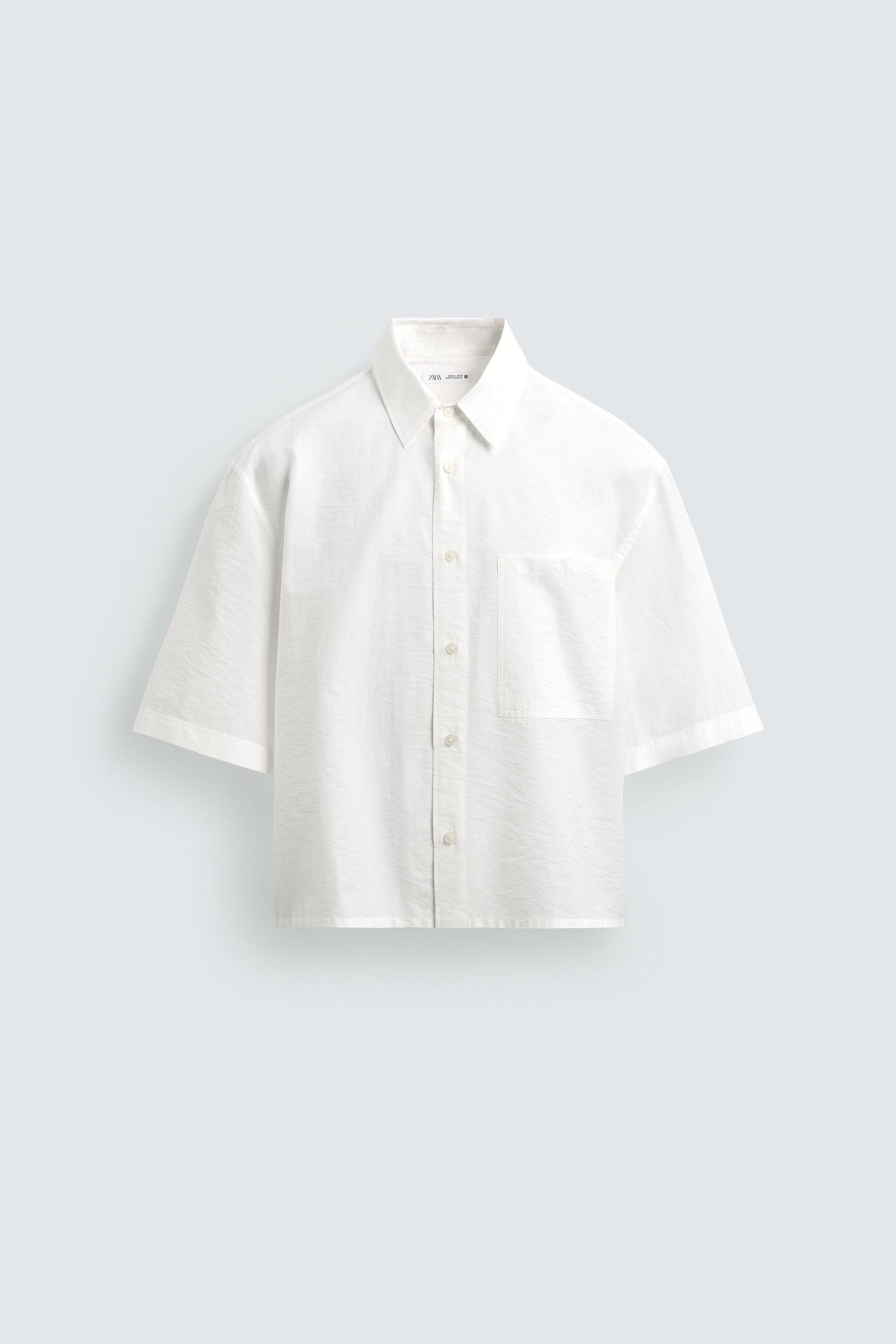 CHEMISE COUPE BOXY À POCHE